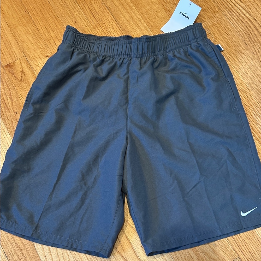 Nike Men's Dark Gray Swim Shorts Small